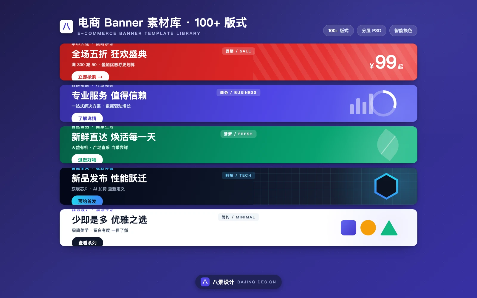 通用电商 Banner 设计素材库